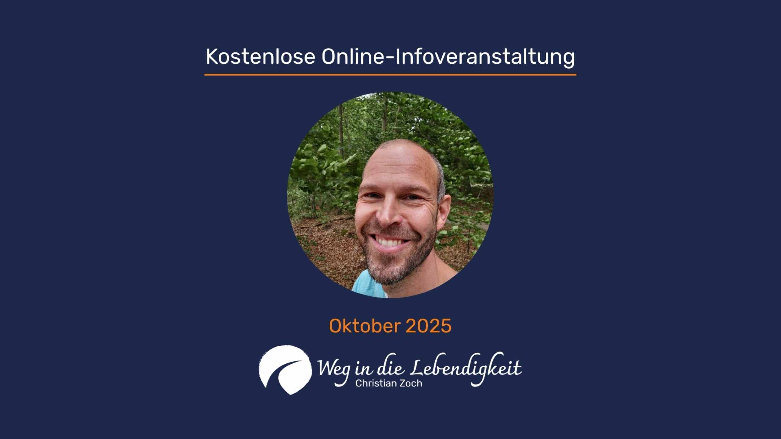 Banner kostenlose Online-Infoveranstaltung Oktober 2025- Christian Zoch