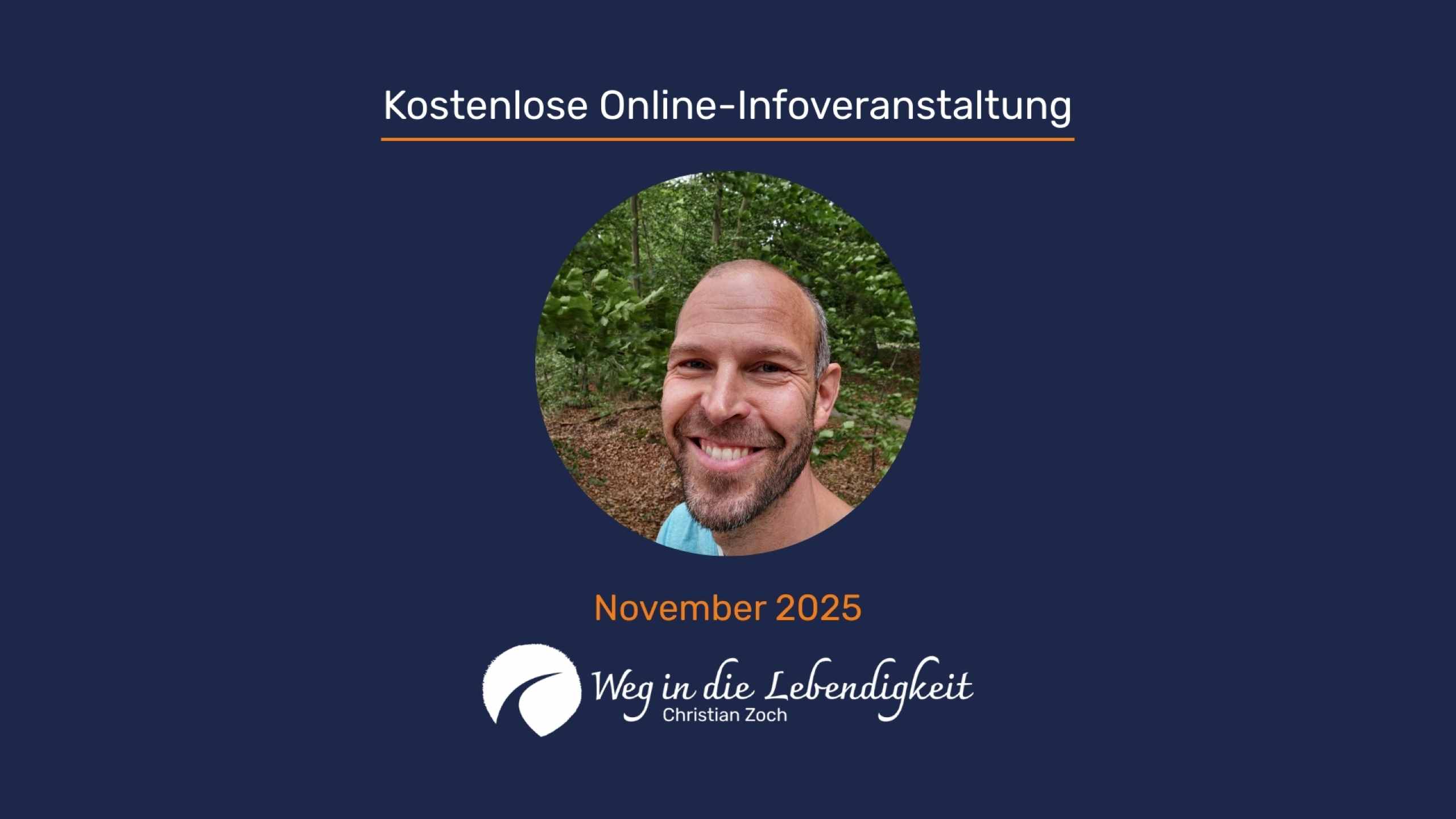 Banner kostenlose Online-Infoveranstaltung November 2025- Christian Zoch